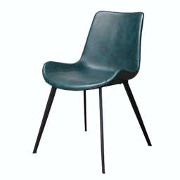 Gingko Dover dining chair, blue PU leather