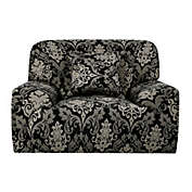 PiccoCasa Stretch Sofa Cover Chair Loveseat Couch Slipcover, Machine Washable, Baroque Style Furniture with One Cushion Case S