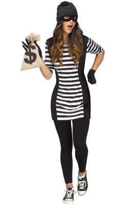 Fun World Burglar Babe Adult Costume