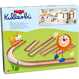 HABA Kullerbu Expansion Set - Straight Tracks and Curves - 8 Piece Set for Expanded Layouts