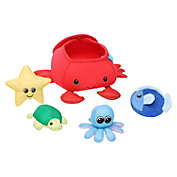 Manhattan Toy Neoprene Crab 5-Piece Floating Spill n Fill Bath Toy