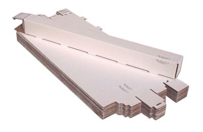 AOS Home Office Self Locing Stackable Mailer and Files Documents Storage Box - 3"x3"x31", Pack of 25