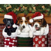 Dawhud Direct Christmas Fleece Blanket for Bed, 50" x 60" Cute Puppy Fleece Throw Blanket for Kids and Adults - Super Soft Plush Christmas Blanket Throw