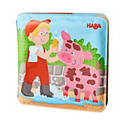 HABA Animal Wash Day - Magic Bath Book - Wipe with Warm Water and the &quot;Muddy&quot; Pages Come Clean