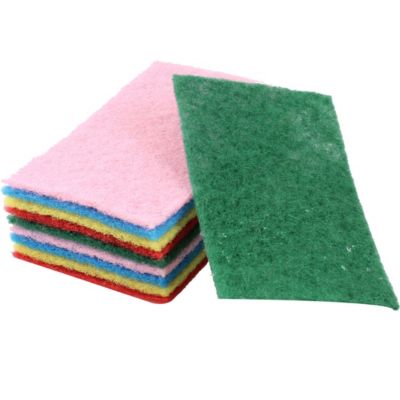 Kitchen Plastic Round Shape Pot Pan Bowl Washing Cleaning Mesh Scrubber 10pcs 