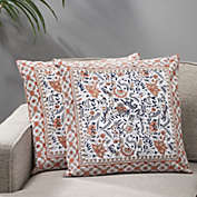 GDF Studio Bernice Modern Fabric Throw Pillow Cover (Set of 2)