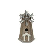 Cheungs Decorative Wood And Metal Windmill Birdhouse