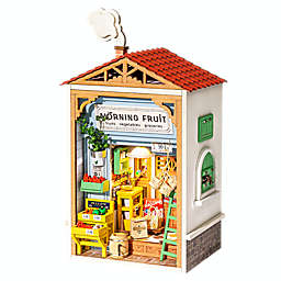 Robotime DIY Mini Doll House with Furniture - Grocery Store - Wooden Miniature Kits - Birthday Gift For Children, Girls