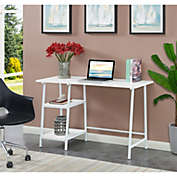 Convenience Concepts Designs2Go Trestle Wood Metal Desk, White