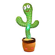 NYS Life Dancing Cactus Talking Cactus Soft Plush Toy It Says What You Say TikTok Rechargeable Talking Toy Electric Speaking Cactus Baby Toys Funny Creative Kids