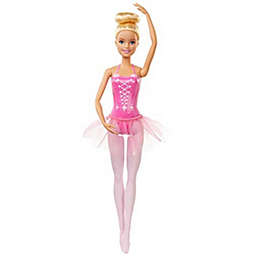 Barbie Blonde Ballerina Doll w/ Ballerina Outfit, Tutu, Sculpted Toe Shoes, Ballet-Posed Arms