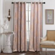 Dolce Mela Home Decorative Damask Jacquard, Grommet, Semi-Blackout curtain Panel, Tall 60 x 100 Inches