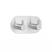 Smedbo Design Hook Double Self Adhesive Brushed Stainless Steel