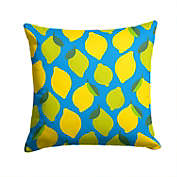 Caroline&#39;s Treasures Lemons and Limes Fabric Decorative Pillow 14 x 14