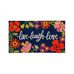 BabySJ Live Laugh Love décoratifs Taie doreiller écran 45,7 x 45,7 cm Un côté