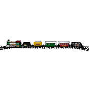 Northlight 18-Piece Black and Green Battery Operated Animated Classic Model Train Set