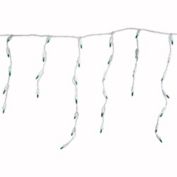 Northlight 100 Count Green Mini Icicle Christmas Lights - 3.5 ft White Wire