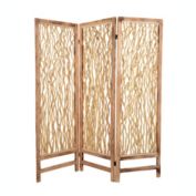 Screen Gems Contemporary Foldable 3 Panel Falling Springs Screen Room Divider