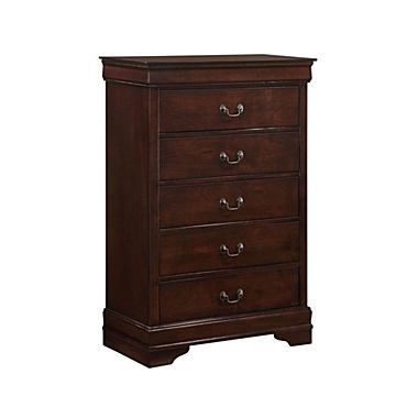 Elements Picket House Furnishings Ellington 5-Drawer Chest in Cherry. View a larger version of this product image.