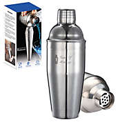 Touch of Mixology Stainless Steel 25OZ (750ML) Cocktail Shaker with Built-In Strainer