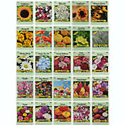 Set of 25 Flower Seed Packets! Flower Seeds in Bulk - Great for Creating The Garden of Your Dreams!