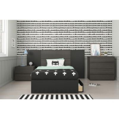 Nexera Nexera 373906 Avenue Twin Size Bed - Black