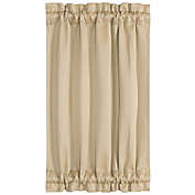 Unique Bargains Classic Blackout French Door Curtain Panel, Blackout Door Curtain Solid Drapery with Tiebacks, 1 Panel Khaki W25" x L40"