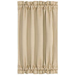 PiccoCasa Classic Blackout French Door Curtain Panel, Blackout Door Curtain Solid Drapery with Tiebacks, 1 Panel Khaki W25