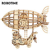 Robotime 3D Wooden Airship Model Building Kits   Toys For Children, Kids, Boys, Birthday Gift