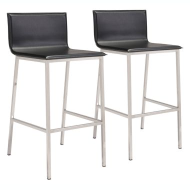 Slickblue Marina Barstool (Set of 2) Black. View a larger version of this product image.