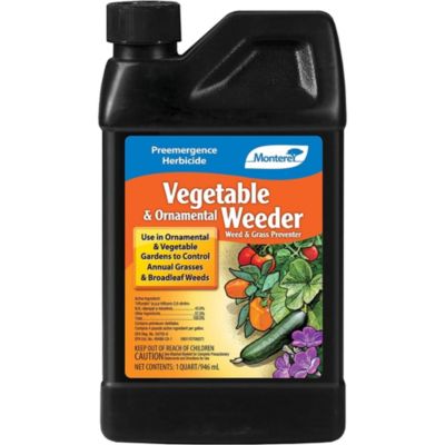 Monterey Vegetable and Ornamental Weeder Weed and Grass Preventer, 32 oz