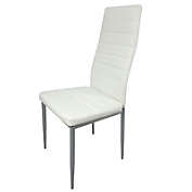 Kitcheniva Set of 4 Armless Accent Chairs Upholstered PVC Leather Chair