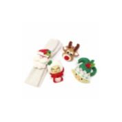 Global Crafts Set of 4 Christmas Napkin Rings