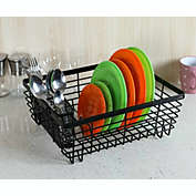 Stock Preferred Drying Rack with Drip Tray and Full-Mesh in Black