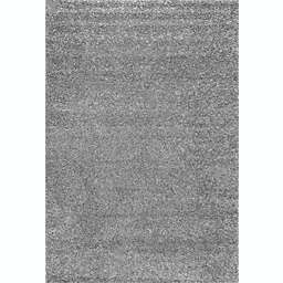 nuLOOM Arden Homely Shag Shags - White 4' x 6'