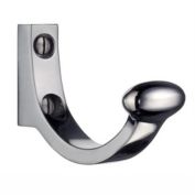 Smedbo Classic Single Hook 1 3/4" Polished Chrome