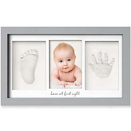 KeaBabies Baby Hand and Foot Print Kit, Duo Baby Picture Frame for Newborn, Baby Keepsake Frames (Cloud Gray)