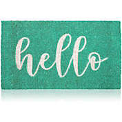 Juvale Natural Coir Welcome Mat, Hello Doormat (30 x 17 Inches)