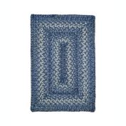 Home Spice Decor 13" x 19" Placemat Rectangle Denim Jute Braided Accessories, Set of 4