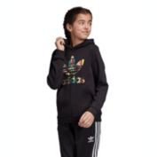 Adidas Girl&#39;s Bel&#39;Aire Trefoil Hoodie Grade School Black Size Large