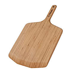 Chef Pomodoro 12-inch Bamboo Pizza Peel, Lightweight Wooden Pizza Paddle and Serving Board for Baking Homemade Pizza and Bread, Pizza Spatula Gourmet Luxury