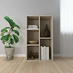 vidaXL Book Cabinet/Sideboard Sonoma Oak 19.7