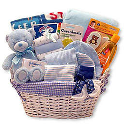 GBDS New Baby Celebration Gift Box Yellow -baby bath set new baby gift basket - baby gift baskets