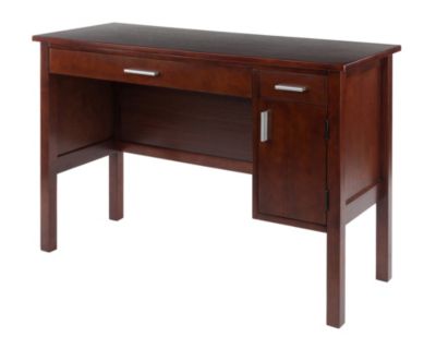 Winsome Portable Home Emmett Writing Desk, Walnut