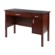 Winsome Portable Home Emmett Writing Desk, Walnut