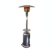Sunheat International Tall Silver Hammered Patio Heater with Table