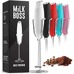 Zulay Kitchen Milk Boss Milk Frother With Holster Stand