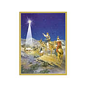 Sellmer Seasonal Decorative Star of Bethlehem Christmas Advent Calendar - 14"H x 10.5"W x .1"D