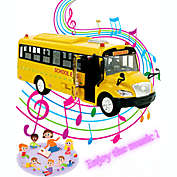 BIG DADDY - Educational Singing School Bus with Live Action Sounds and Lights. Great Toy for Classrooms and at Home