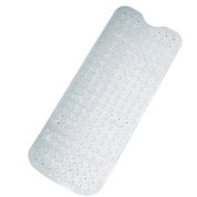 Collections Etc 40&quot; x 15.75&quot; x 0.05&quot;  Extra Long Cushioned Bathtub Mat Pink